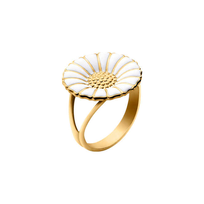 Hovedbilde DAISY ring forgylt, stor
