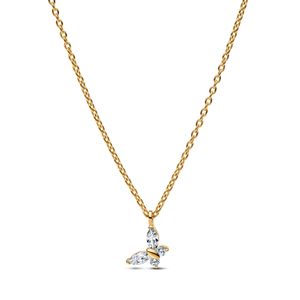 Hovedbilde Butterfly Necklace Clear - Gold Plated
