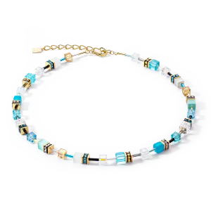 Hovedbilde Iconic halssmykke, turkis og gull