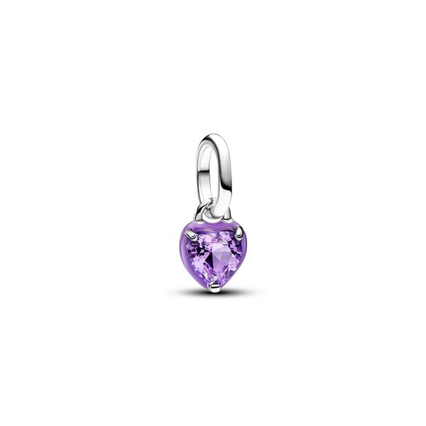 Pandora ME Green Chakra Heart Mini Dangle Charm - Purple