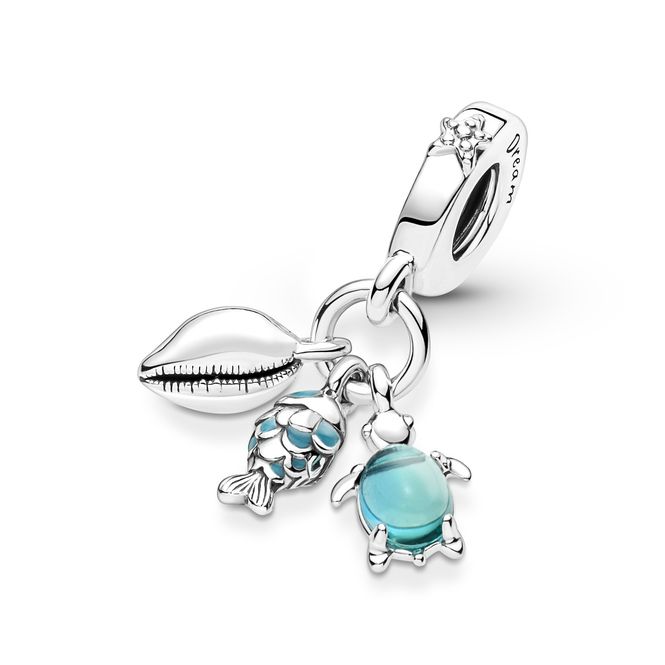 Hovedbilde Fish, Sea Turtle & Conch Triple Dangle Charm