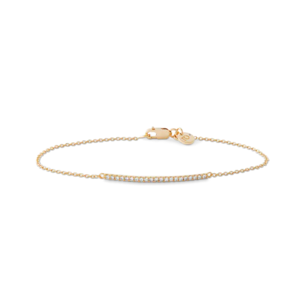 Rock Classic Diamantarmb&aring;nd - 18kt Gult Gull