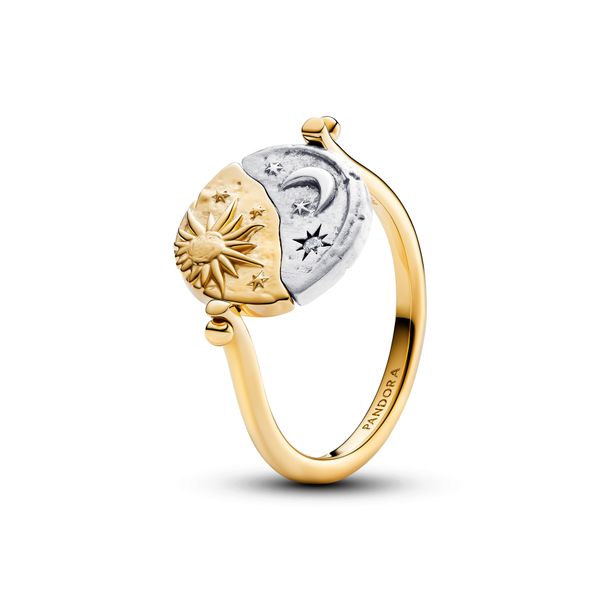 Sun and Moon Spinnable Ring