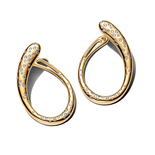 Sparkling Hoop Earrings