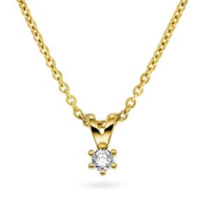 Hovedbilde Smykke i gull med diamant 0,05ct