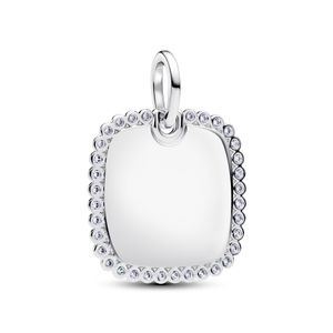 Hovedbilde Square tag pendant - silver 