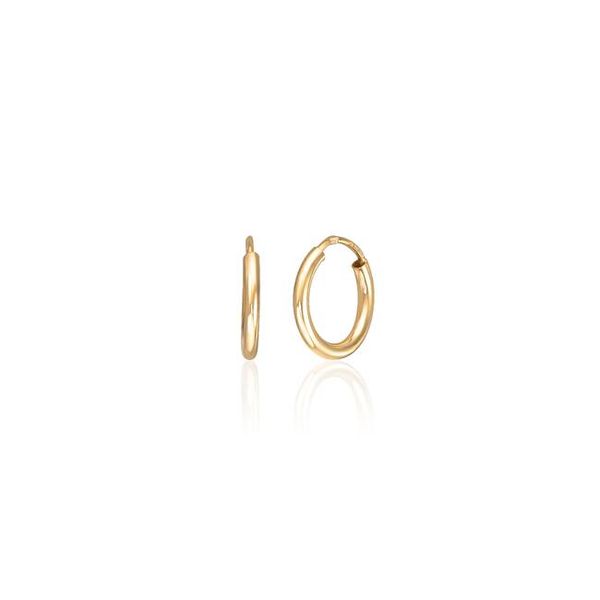 Forgylte øreringer 13mm