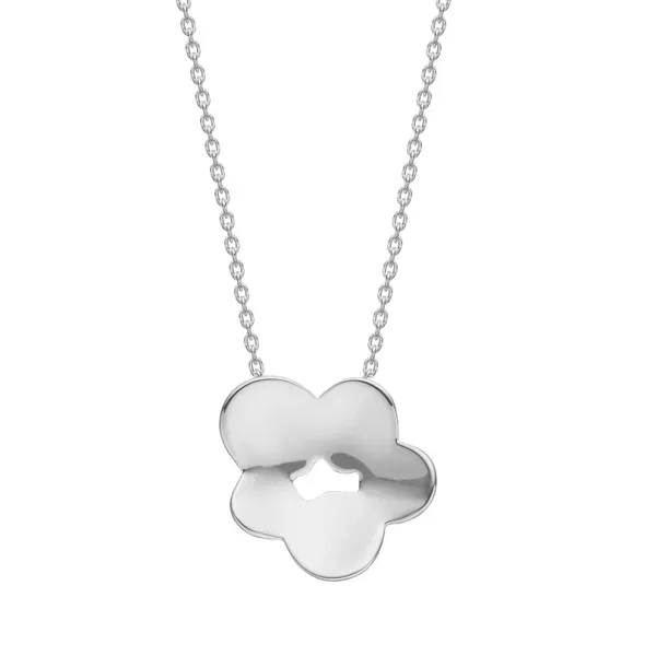 Rhodinert sølvhalskjede BLOOM52