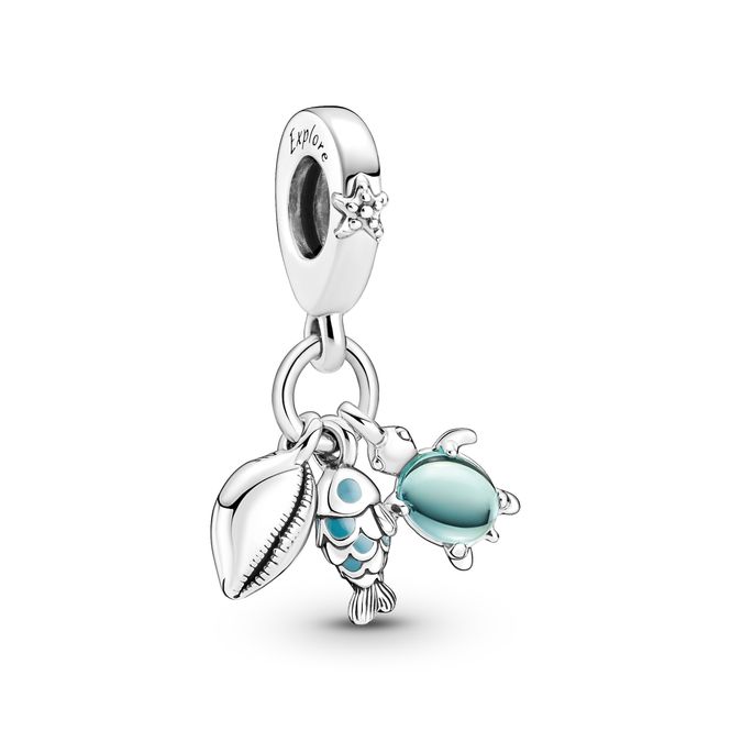 Hovedbilde Fish, Sea Turtle & Conch Triple Dangle Charm