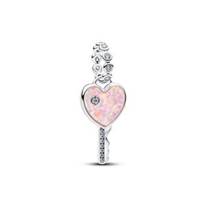 Hovedbilde Opalescent Heart Key  Dangle Charm