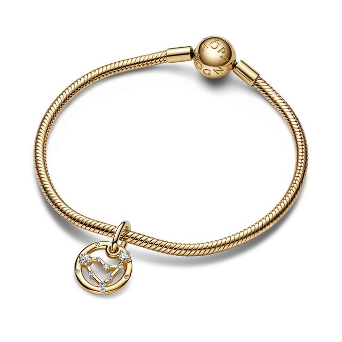 Hovedbilde Capricorn Zodiac - 14 K Gold Plated Dangle Charm 
